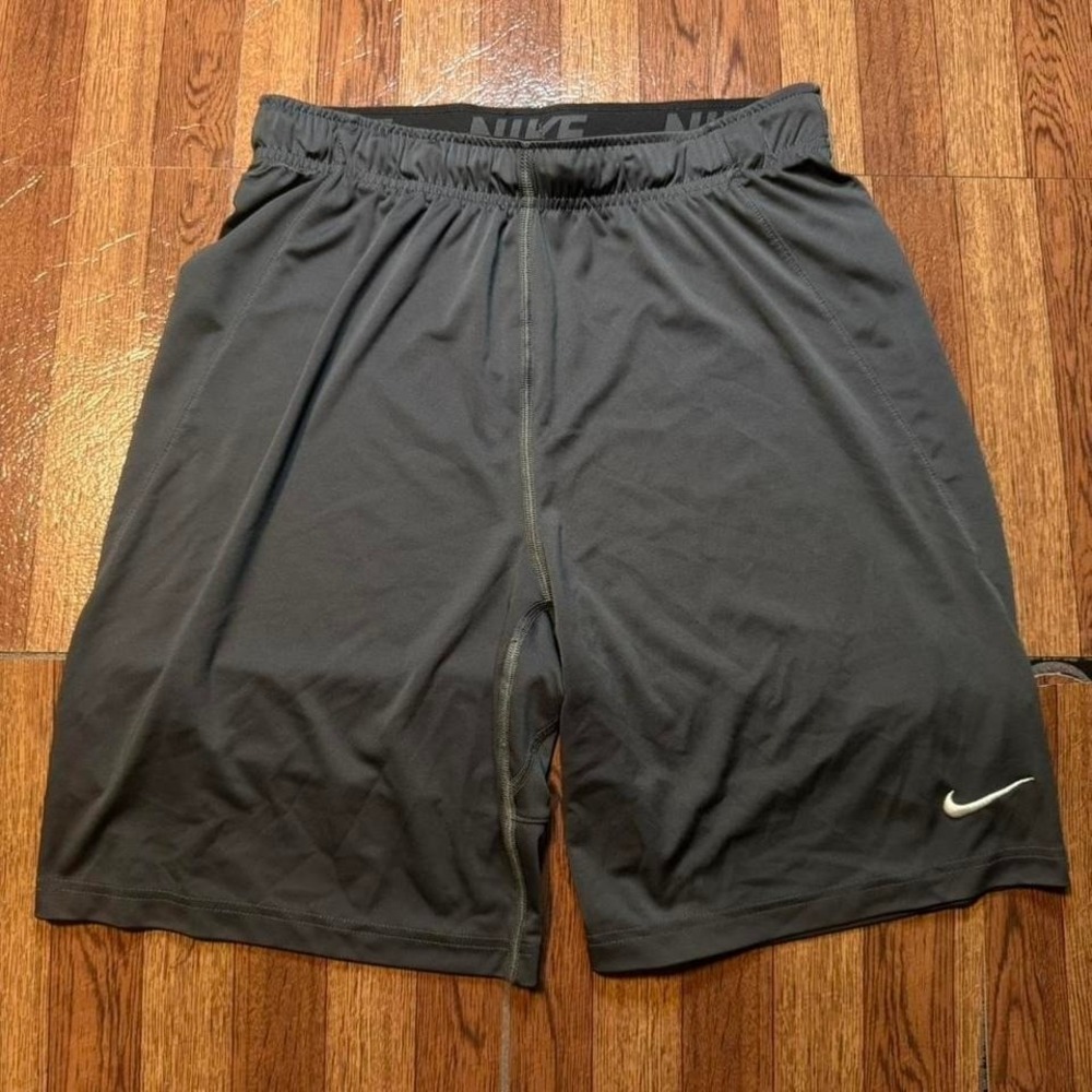 Nike Grey Vintage Dri-Fit Tech Retro Sportswear Running Shorts Fits Small‎
